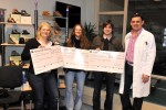 v.l.: Ariane Pieritz Vorsitzende Kinderschutzbund e.V., Sibylle Pleissner Mitarbeiterin ISO e.V. Jugendtreff Gereuth, Mathias Gensner Geschäftsführer ISO e.V., Bodo Schrödel mediteam Gesundheitszentrum, es fehlte: Frau Sigrid Dörner Vorsitzende vom Verein für Jugendhilfe e.V.