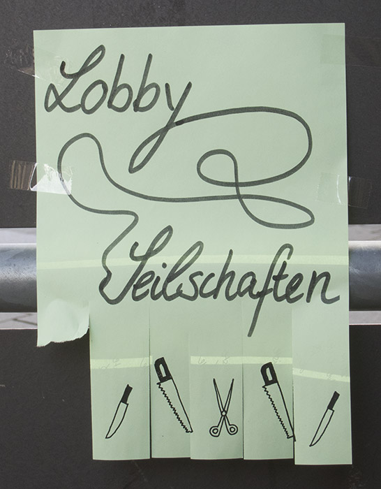 GAL Werbeplakat 2012 –Lobby und Seilschaften. Foto: Erich Weiß