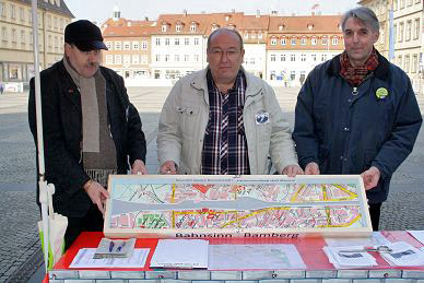 Das von Jürgen Hanelt gebaute Modell der Bamberg-Mauern LIVE